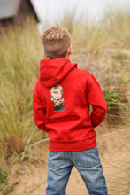 Load image into Gallery viewer, Kid&#39;s Red Hooded Top