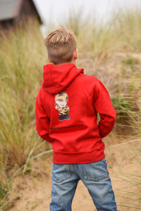 Kid's Red Hooded Top