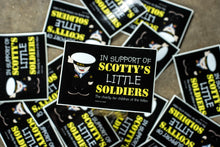 Load image into Gallery viewer, Scotty&#39;s Little Soldiers Charity Merchandise Navy Sticker